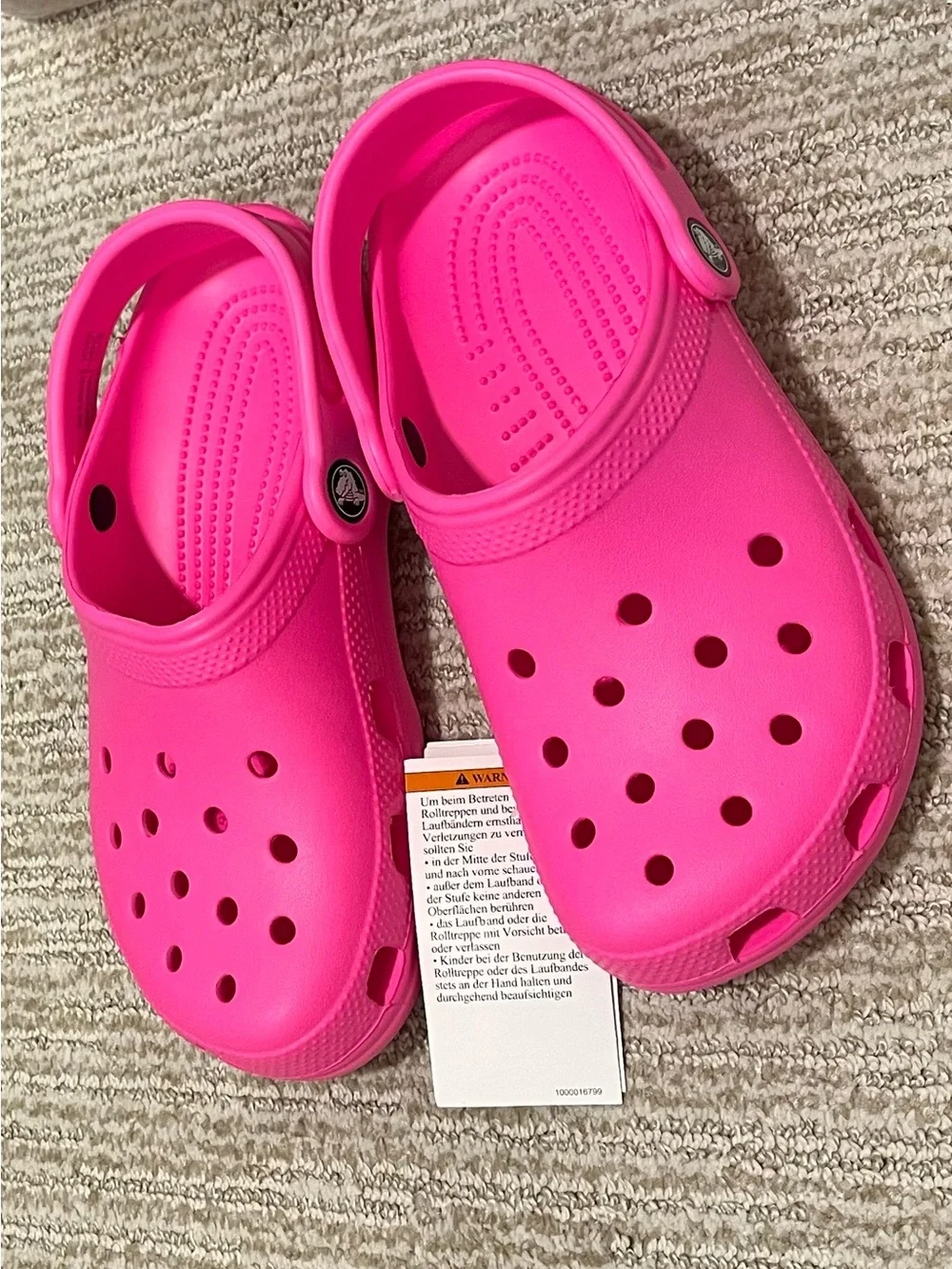 CROCS Kids Hot Pink Classic Clog Sandals Brand new with Box